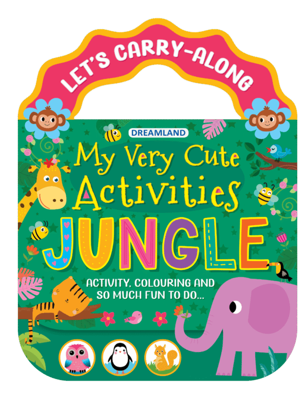 Jungle- Let's Carry-Along Activity, Colouring Book for Kids Age 3 -8 years (My Very Cute Activities Series)