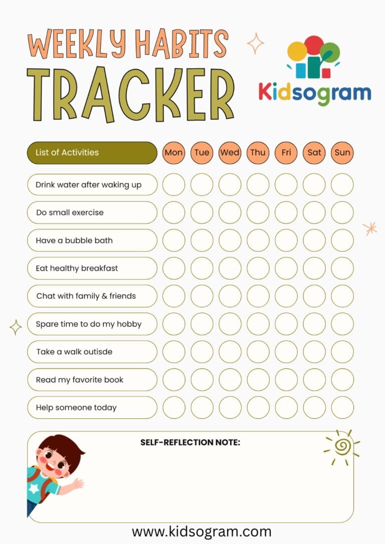 Kids Weekly Planner
