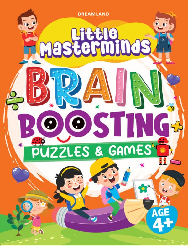 Little Masterminds: Brain Boosting Puzzles & Games Activity Book for Kids Age 4 +