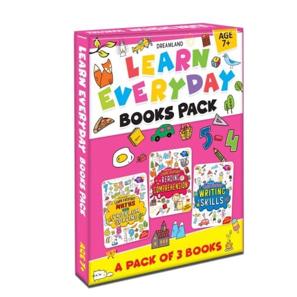 Learn Everyday Books Pack Age 7+ - A Set of 3 Books - Reading Comprehension, Maths, Writing Skills - Image 2