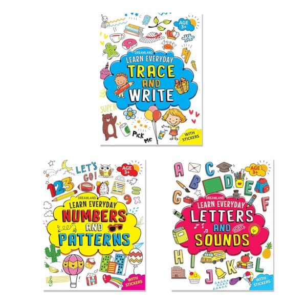 Learn Everyday 3 Books Pack for Children Age 3+