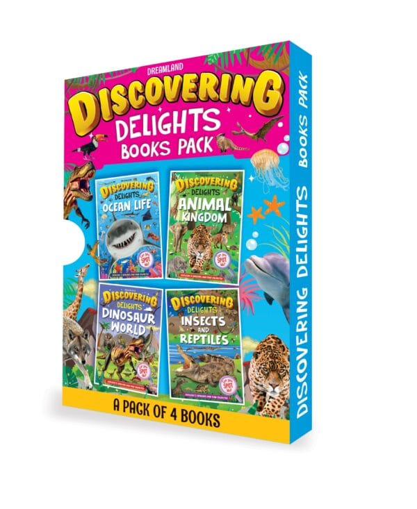 Discovering Delights Activity Book Pack for Kids Age 4 -10 years - A Set of 4 Books